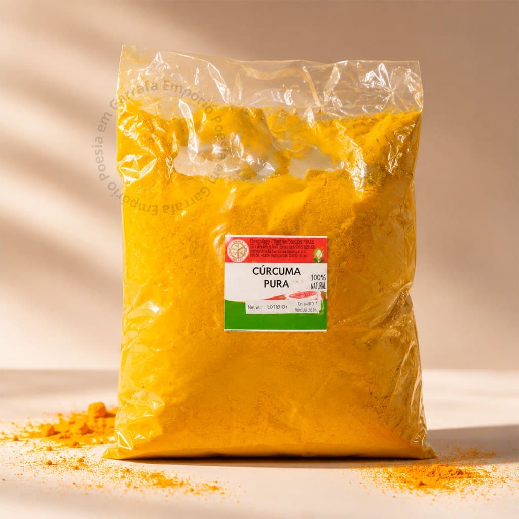 Cúrcuma em Pó 100% Natural Açafrão da Terra Puro Sem Conservantes 250g 500g e 1kg