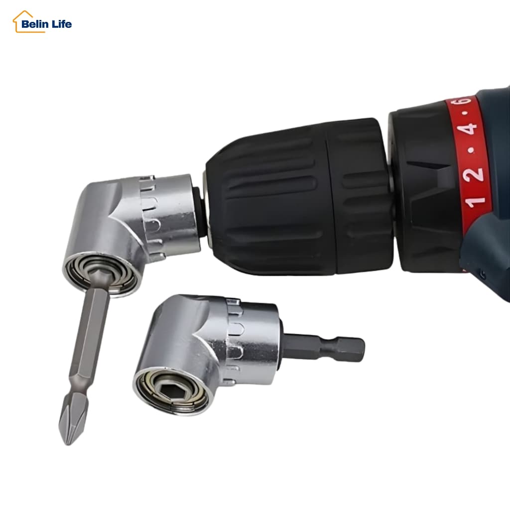 Adaptador Curva 90 Graus Extensao Furadeira Parafusadeira Lugar Estreito Sextavado Mini