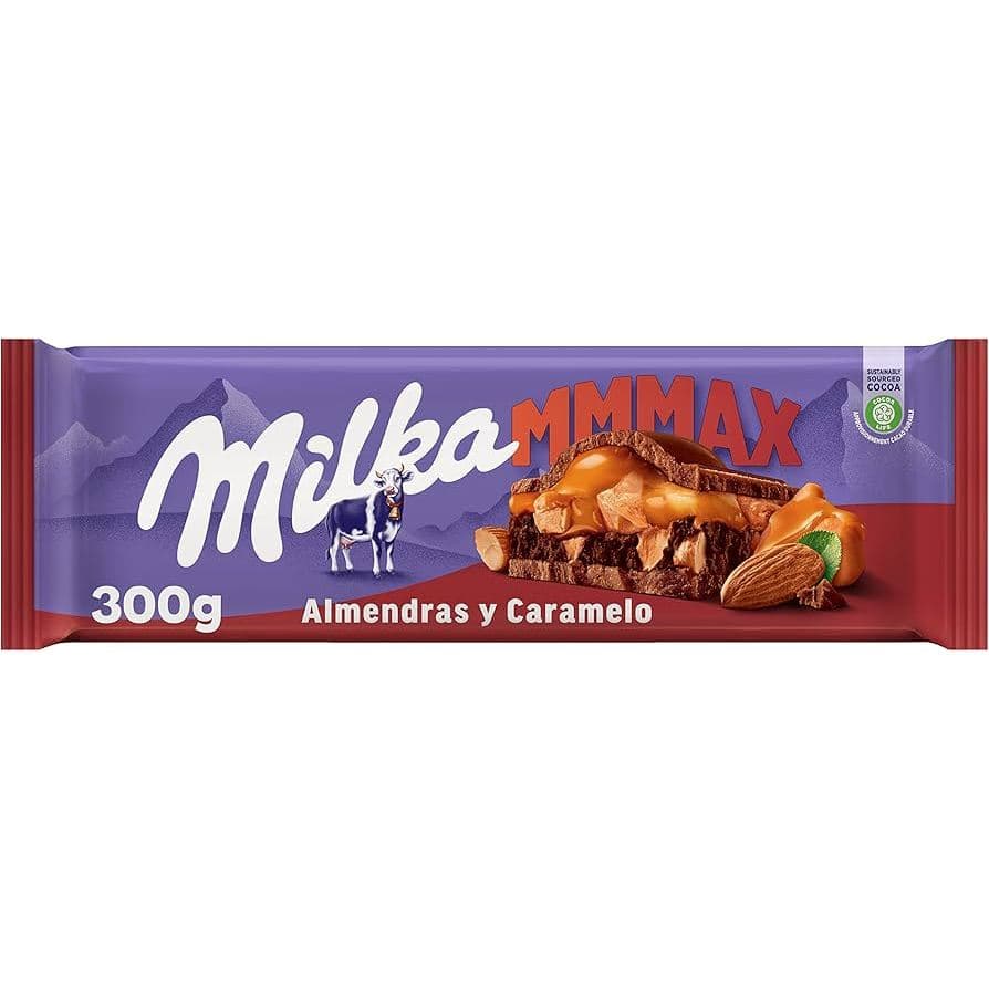 Chocolate Importado Milka - Mmmax Almond Caramel - 300g