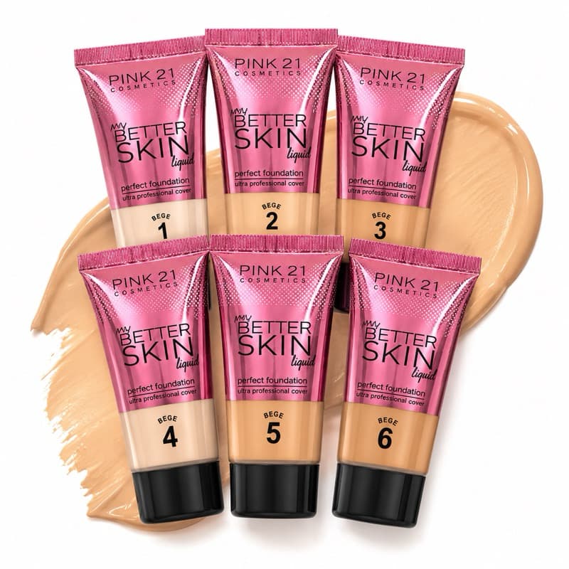 Base líquida Pink 21 - Base facial - base professional