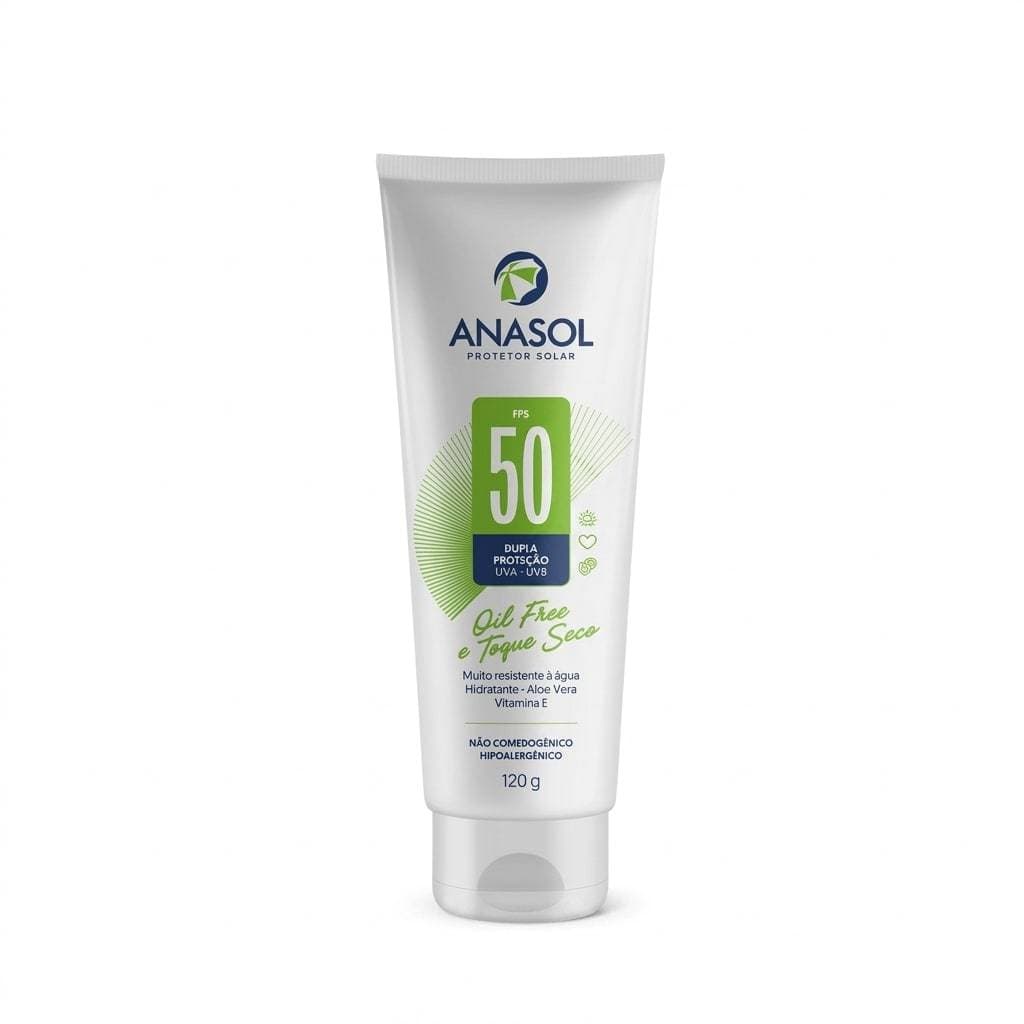 Protetor Solar Anasol FPS50 Loção 120g Proteção UV
