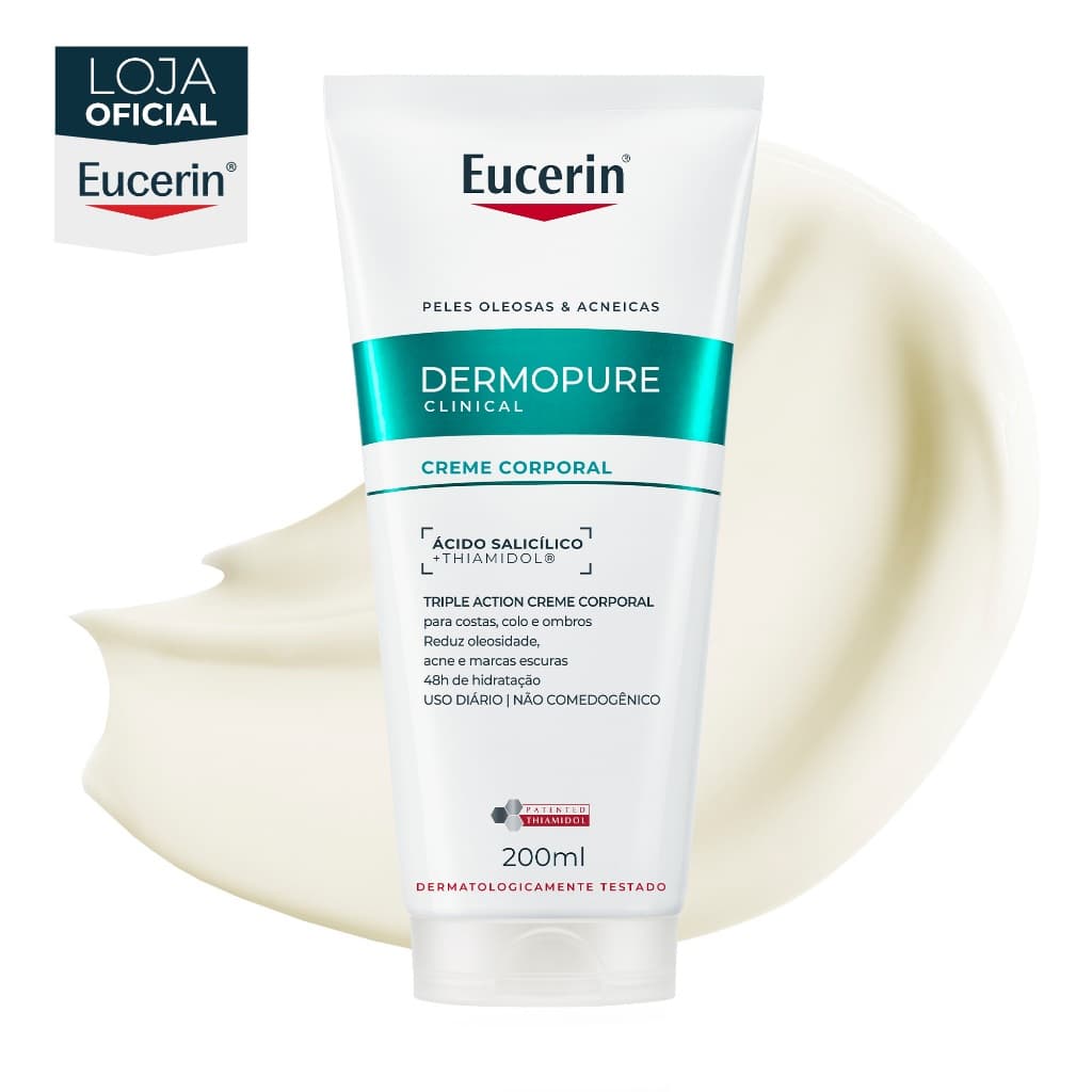 EUCERIN Creme Corporal Antiacne Dermo Pure Efeito Triplo 200ml