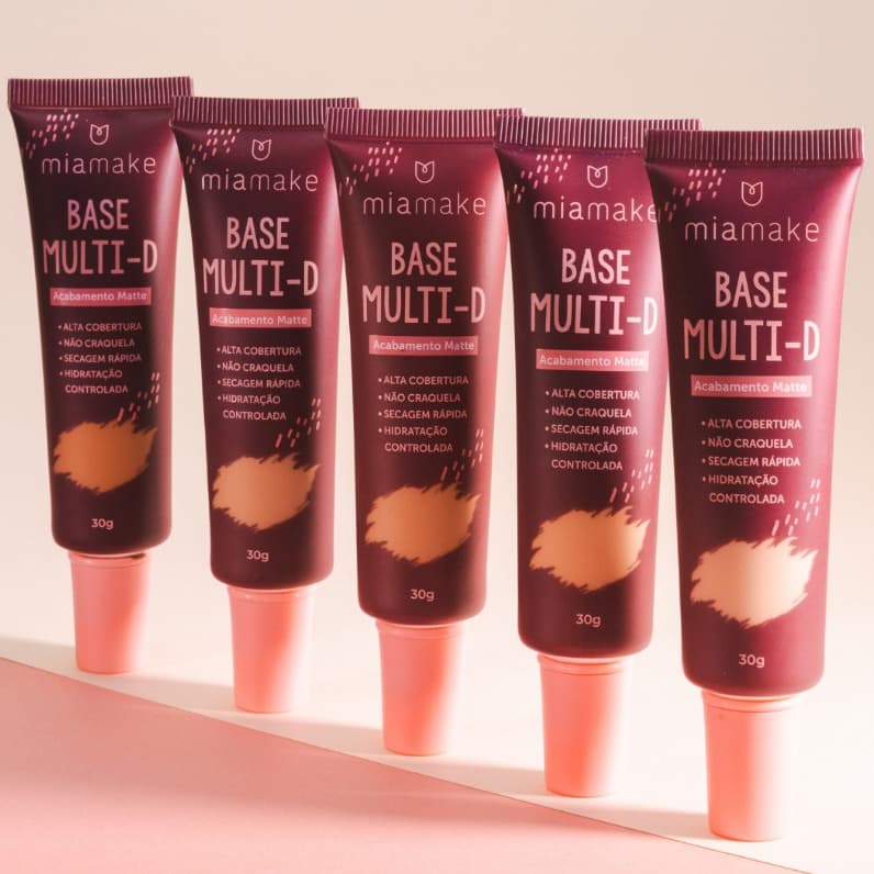 Base Líquida MiaMake Multi-D – Cobertura, Conforto e Durabilidade!
