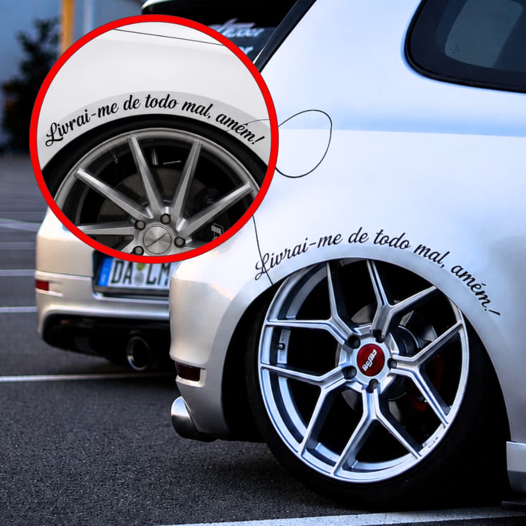 Adesivo Personalizado Livrai-me de todo mal. Amém! Acessorio Carro Moto