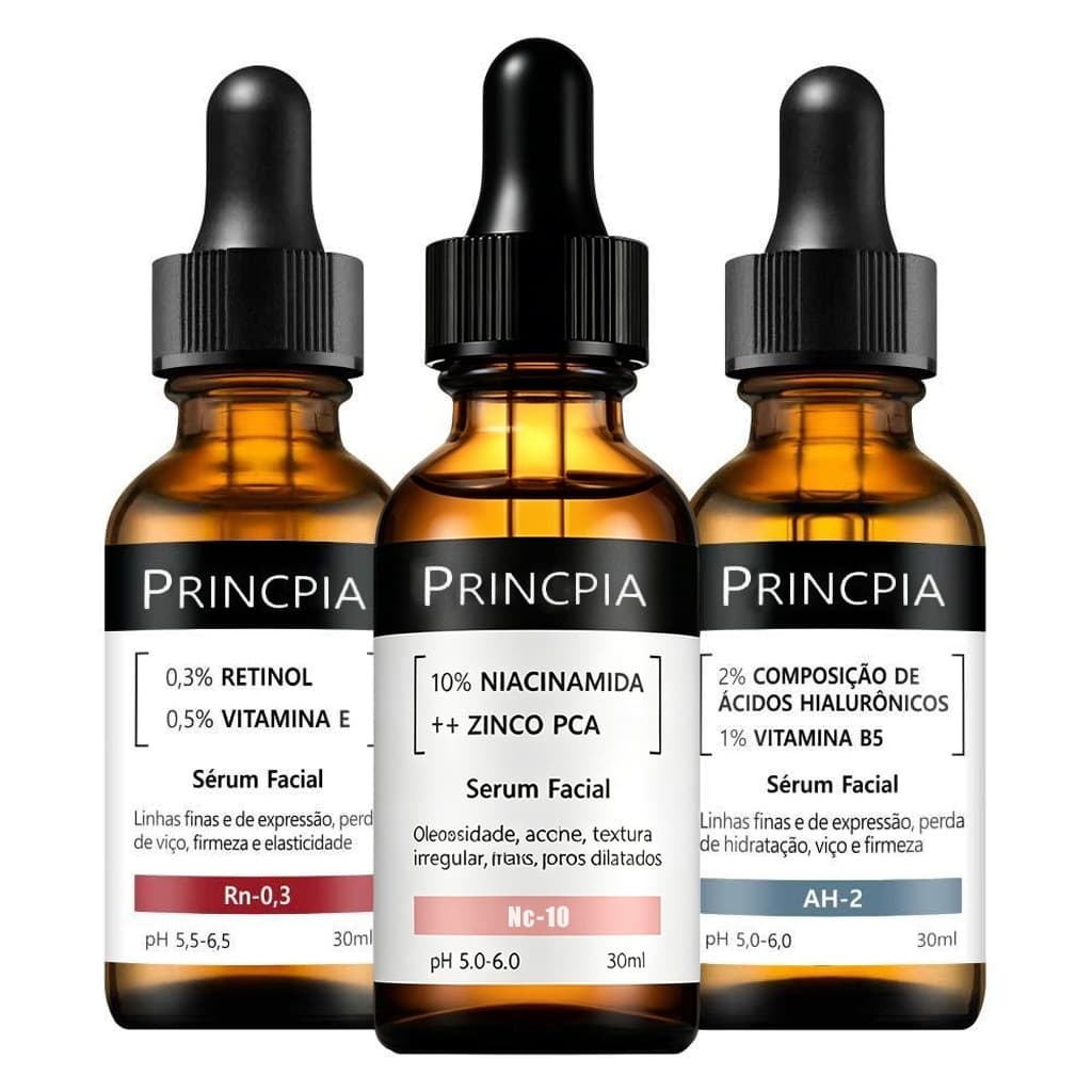 Rejuvenescedor Essencial - Sérum Vitamina C + Retinol + Ácido Hialurônico + nc-10