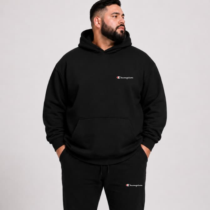 Conjunto Moletom Flanelado e Calça Moletom Plus Size Blusa Canguru P AO G5 Masculino