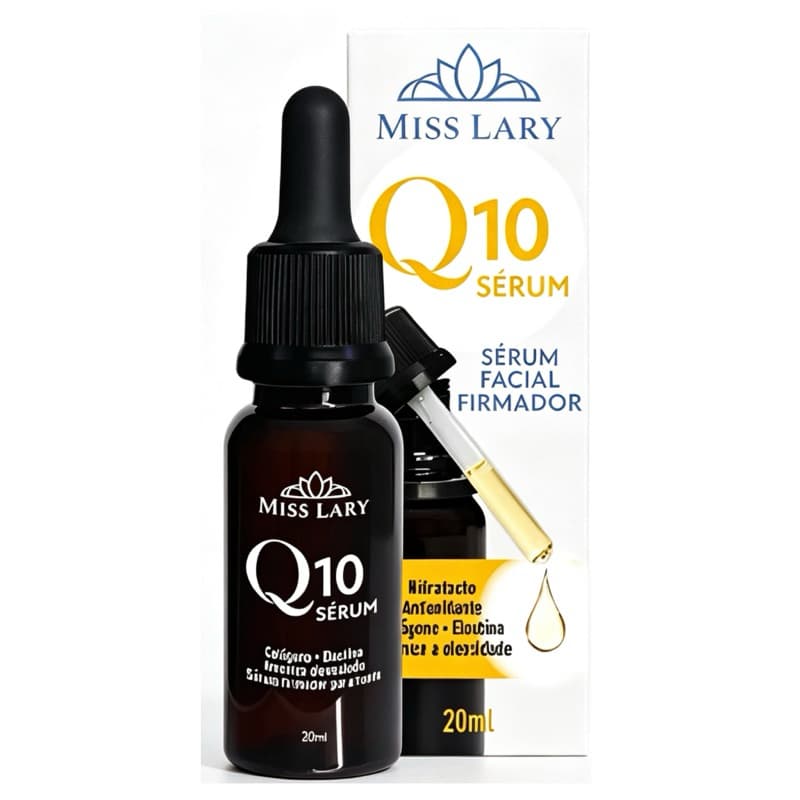Sérum Facial Q10 Miss Lary 20ml Firmador Hidratante Antioxidante Anti-Idade com Coenzima Q10