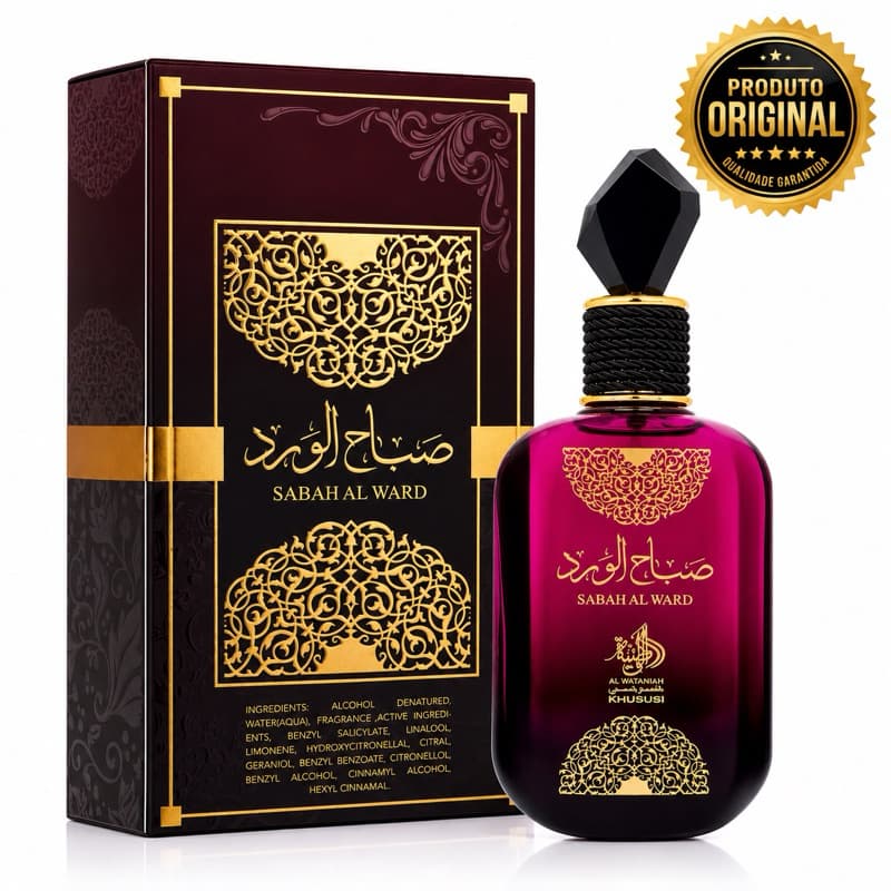 Perfume Feminino ÁRABES SABAH AL WARD 100ML Al Wataniah Eau de Parfum Edp Original