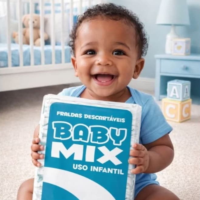 Fralda Infantil 2ª Linha Baby Mix