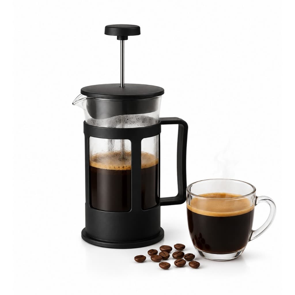 Cafeteira Prensa Francesa 350ml Vidro Resistente Filtro Inox Café Expresso Manual