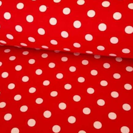 Tecido Tricoline 100% Algodão poás Vermelho 50x150cm Patchwork Costura Criativa Artesanato