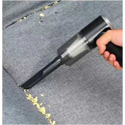 Mini Aspirador de Pó para Carro e Casa Portátil 3 em 1 Potente USB Recarregável