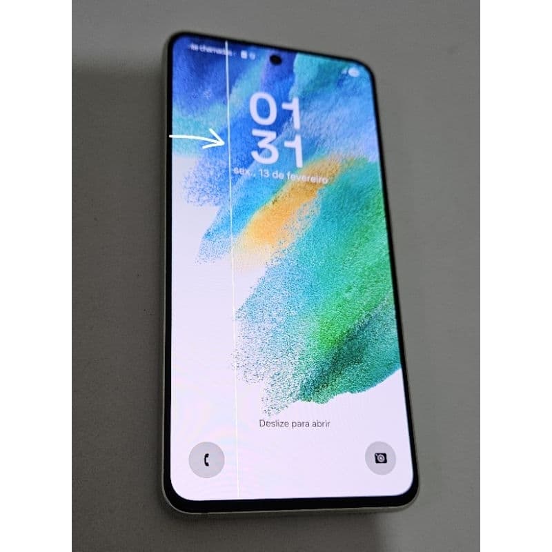 Samsung Galaxy S21 FE 5G 128GB SM-G990B Usado (COM LINHA VERTICAL)