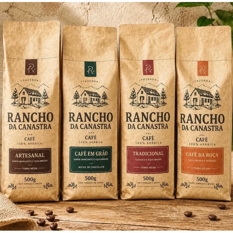 Café Rancho da Canastra 500g | 100% Arábica | Tradicional, Artesanal, Café da Roça e Em Grão