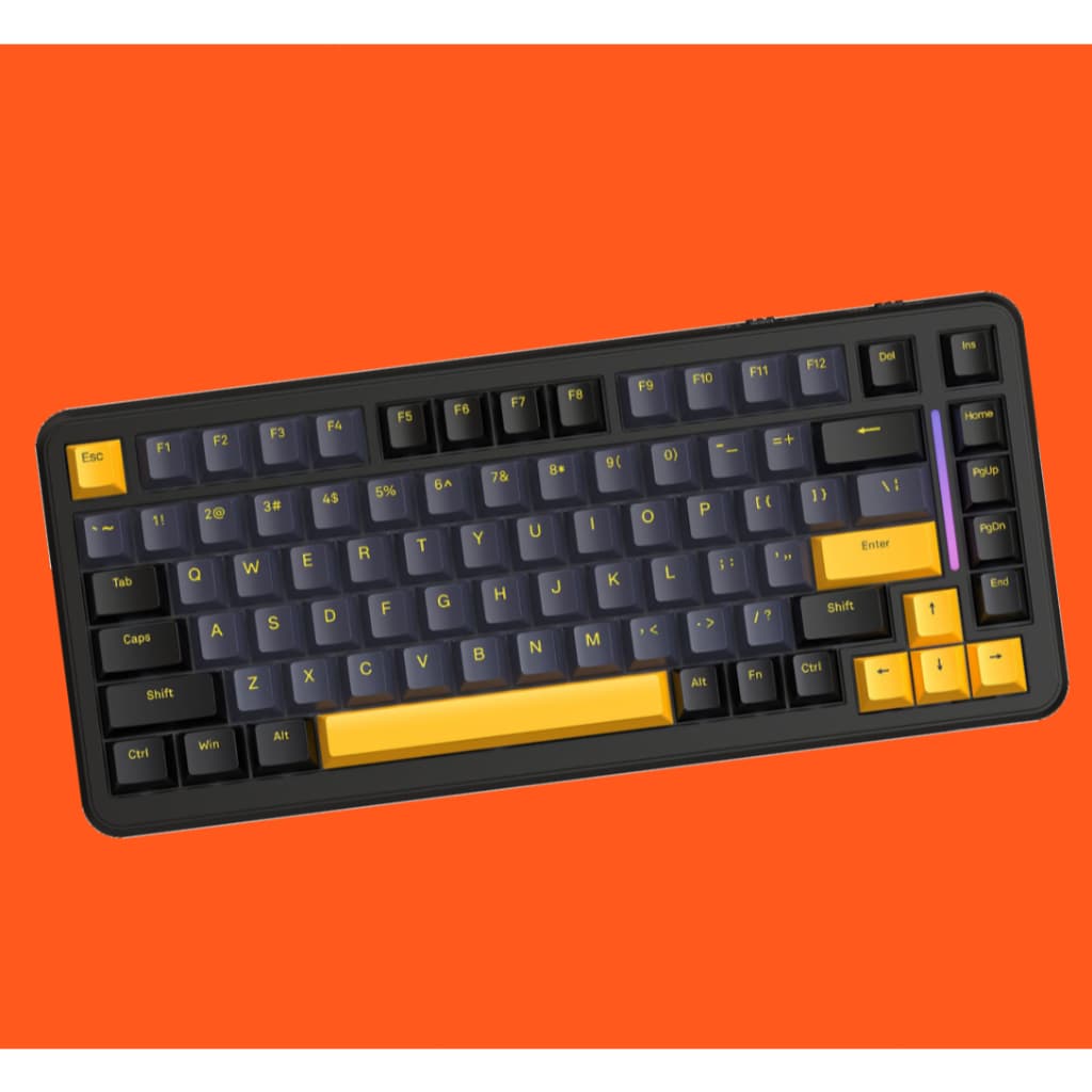 Attack Shark M86, teclado mecânico 75% com Bluetooth, 2.4GHz, USB-C, hot swap, gasket mount, RGB e keycaps PBT.