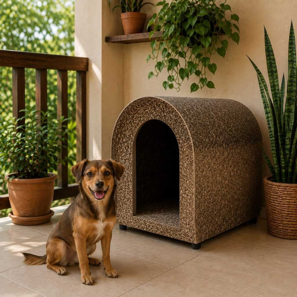 Casinha de Cachorro Madeira Ecológica Iglu N2 – Casa Pet para Cães de Porte Pequeno