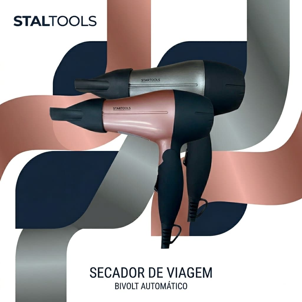 🔥 Secador De Cabelo Portátil Profissional Bivolt 1200w Oferta