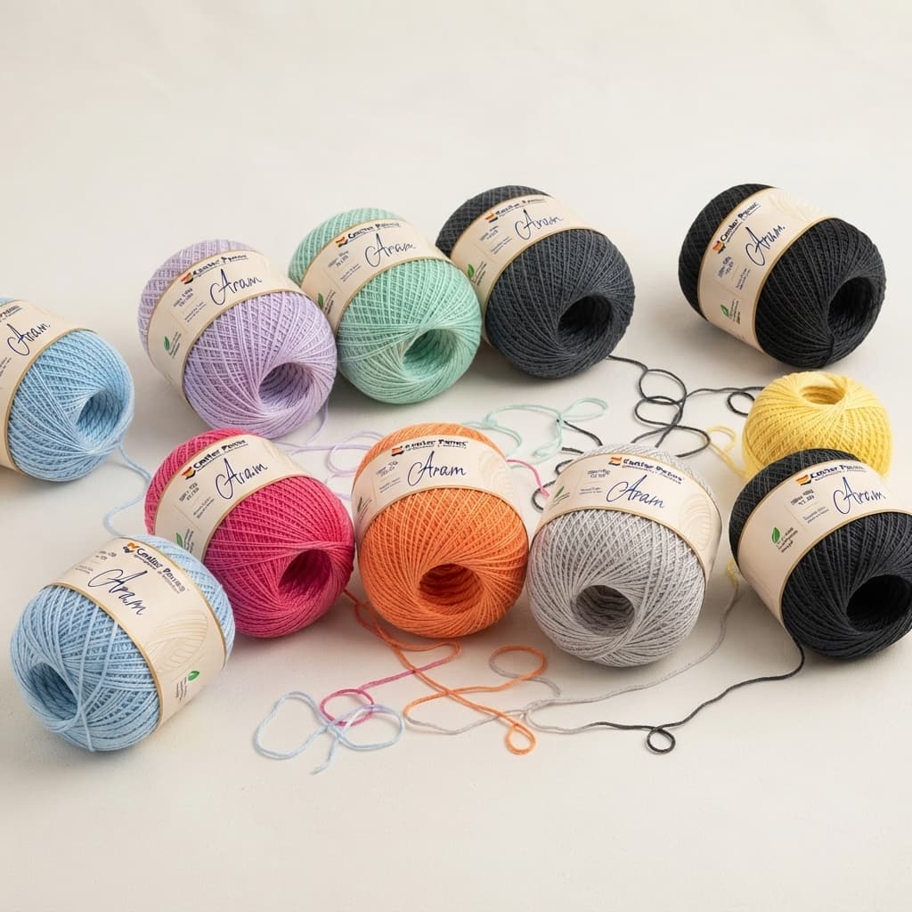 Barbante Aram Center Panos 150g 500m – Fio para Crochê, Artesanato e Decoração