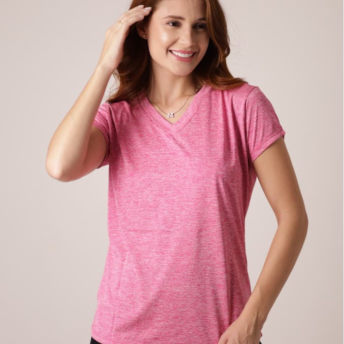 Smara Modas Blusa Blusinha Feminina Dry Fit Em Gola V Fitness Academia Treino P ao G1