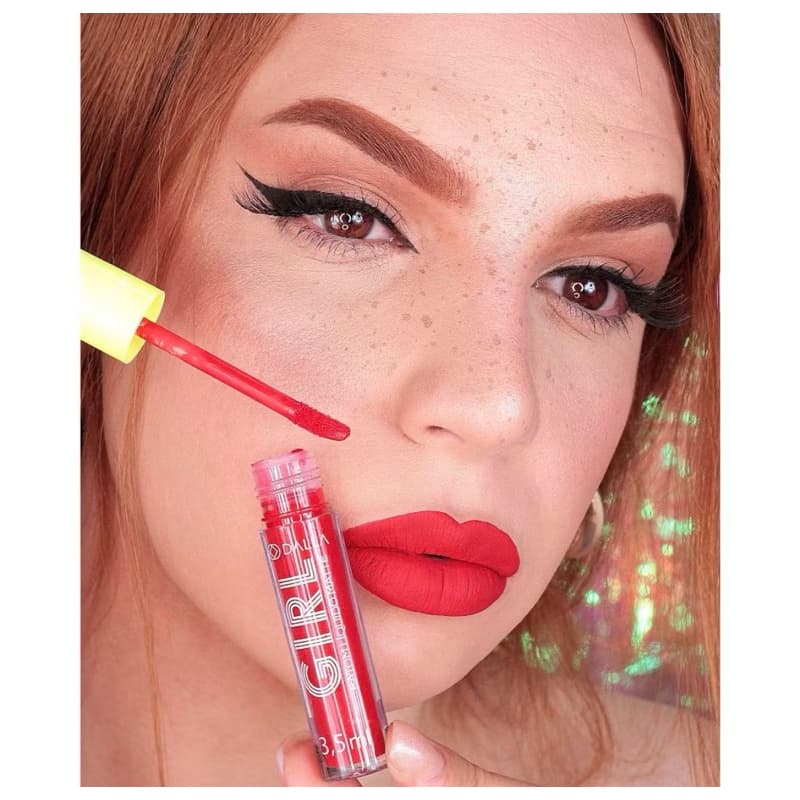 Kit 2 Batons Líquidos Matte Dalla Girl 3,5ml  Alta Fixação