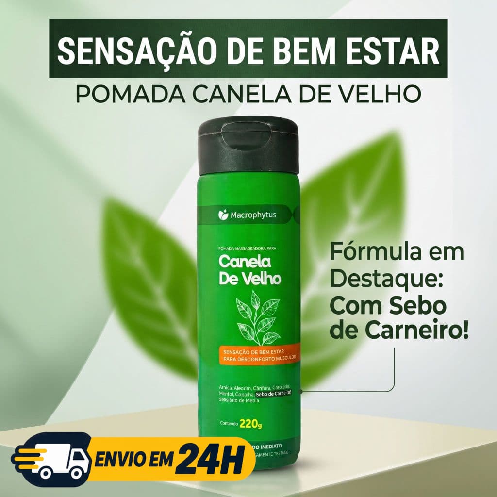 Gel Massageador Canela de Velho 220g Pomada Massageadora - Macrophytus