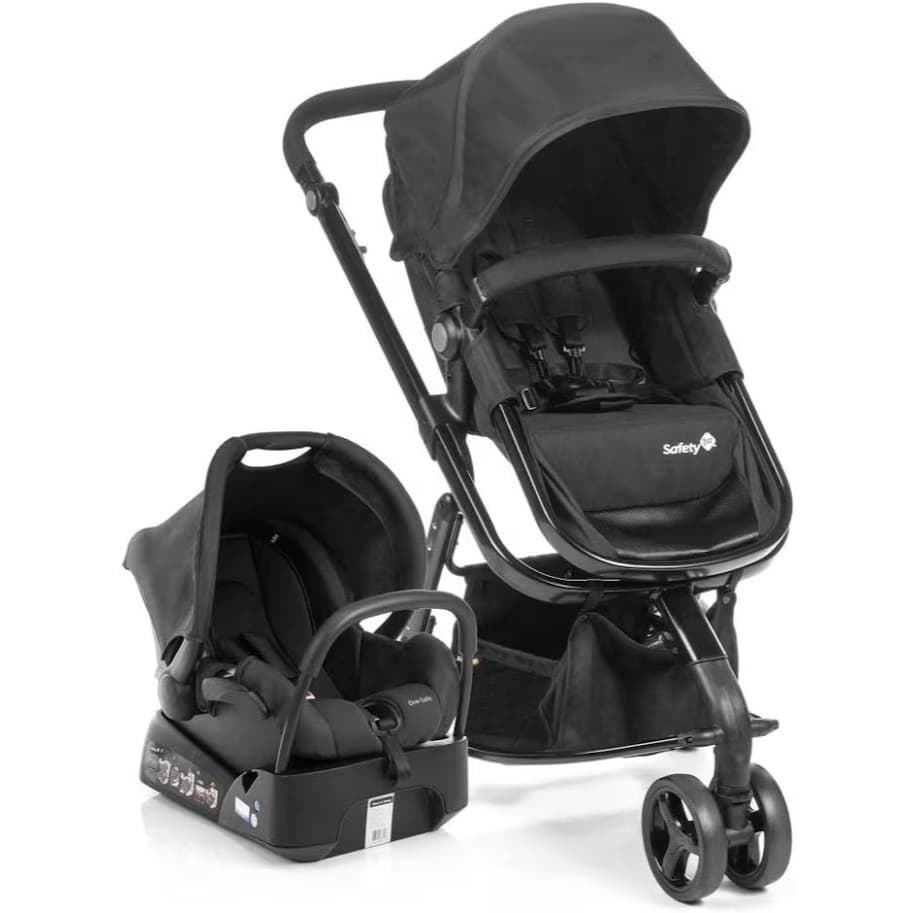Carrinho de Bebê Safety 1st + Bebê Conforto Travel System Original Completo com Acessórios Carrinho Infantil Para Carro
