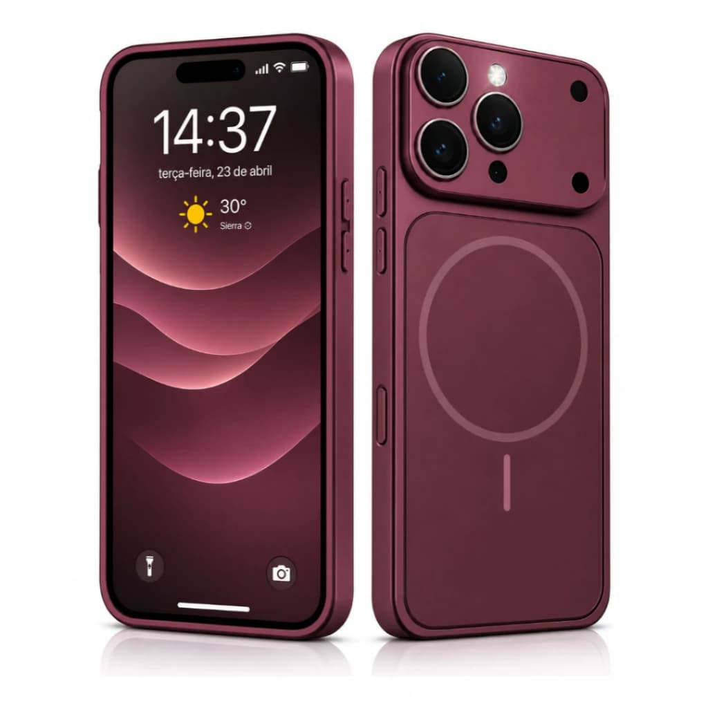 Capa capinha case transforma iPhone 18 Pro Max para 17 16 15 14 13 12 11 Câmera Magnetica Muda Designe 2026
