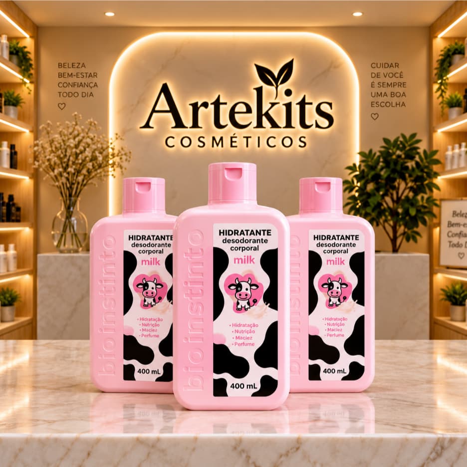 MILK Hidratante Corporal BIO INSTINTO 400ML  ESCOLHA SEU KIT