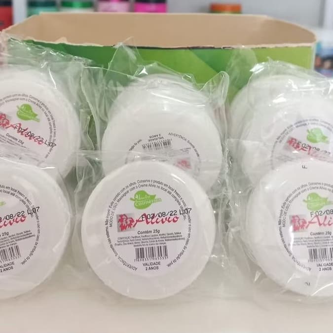 Kit 12 Pomada Creme Alívio 25G Massageadora Aroeira Cosmética