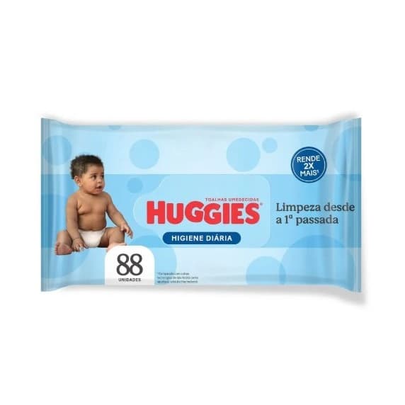 LENCO UMEDECIDO HUGGIES TRIPLA PROTECAO C/88UN