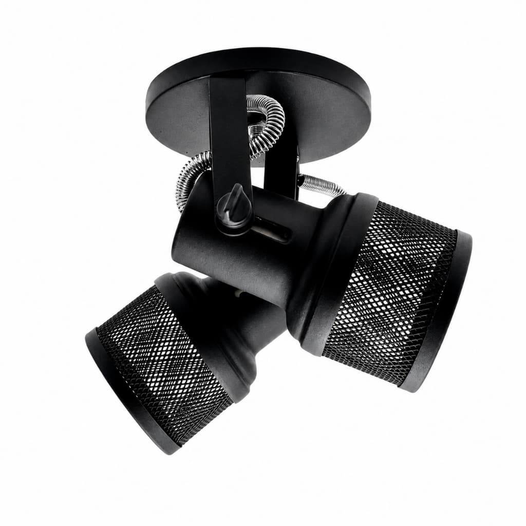 Luminária Spot Para 2 Lampadas Sobrepor Tela Dupla Alumínio Direcionável Led Par20 Bulbo Teto Casa Parede 110/220