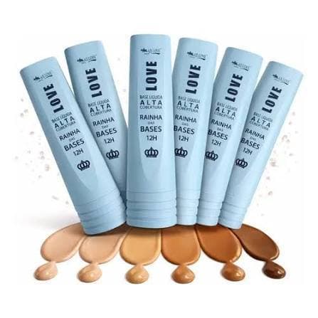 Base Liquida Alta Cobertura Rainha das Bases 12H Max Love 30ml
