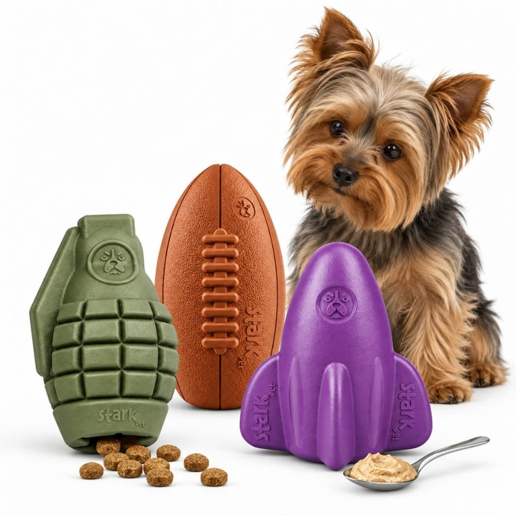 Brinquedo Recheável para Cães porte mini e pequeno Porta Petisco ração para cachorros - Brinquedo interativo para pet