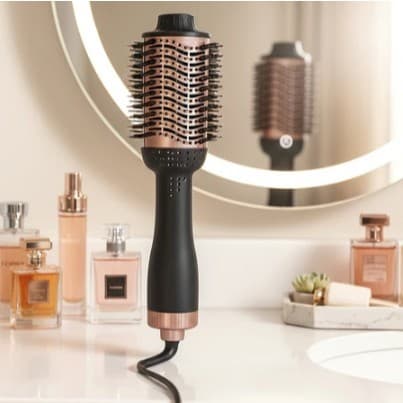 Escova Secadora Profissional Alisadora 1300W Bivolt Seca Modela Iônica Original Anti Frizz Cabelo