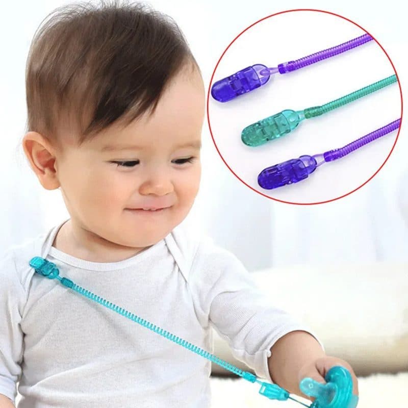 Prendedor de Chupeta com Mola – Bico Bebê Seguro e Prático – Chupeta presa
