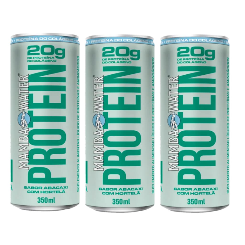 Mamba Water+protein Protein Abacaxi Água Com Gás Kit C/3