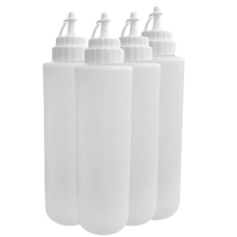 Bisnaga Profissional de 1 Litro para Molhos e Condimentos - Kit
