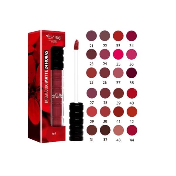 Max Love batom Liquido Love Efeito Matte 24h Longa Duração
