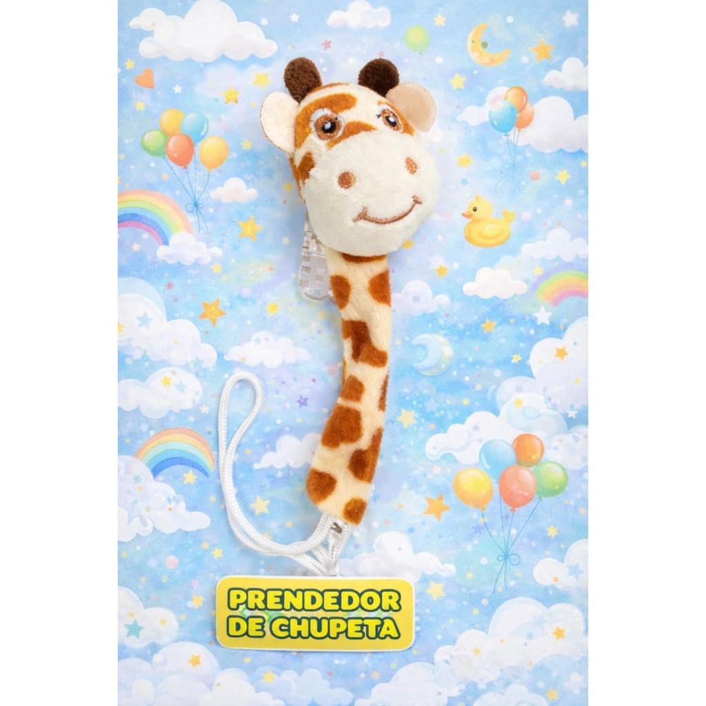 🧸✨ Prendedor de Chupeta com Pelúcia – Segurança + Fofura para o seu Bebê!✔️ Evita quedas e sujeira da chupeta.