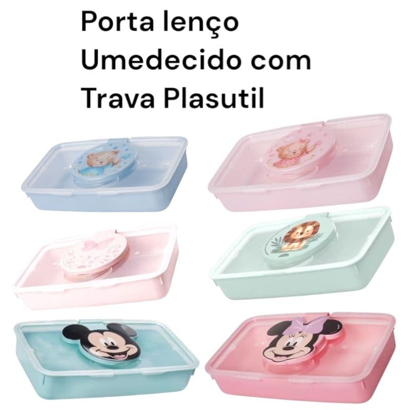 Porta Lenços Umedecidos Com Vedação de Borracha Plasutil
