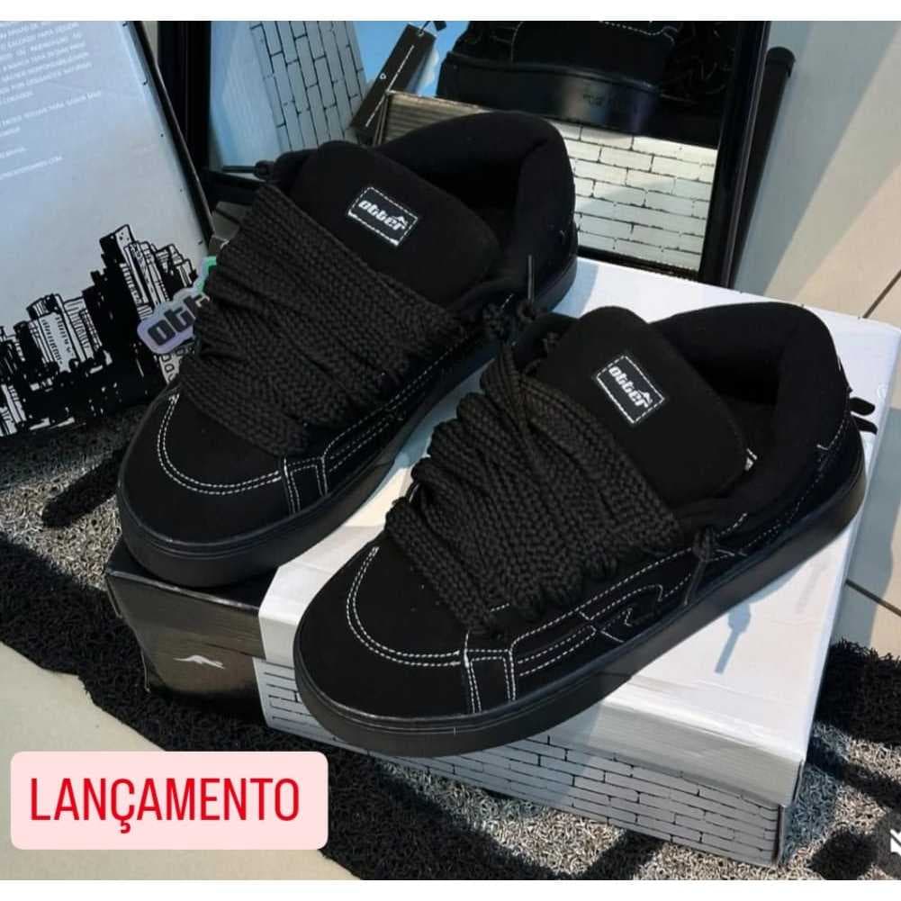 Tenis Otter Sinuositty Timeless masculino, feminino unissex, skatista casual esportivo stretwear moda de rua lançamento.