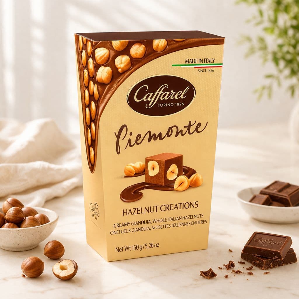 Chocolate Caffarel Piemonte 150g – Importado Italiano Premium com Avelãs Inteiras