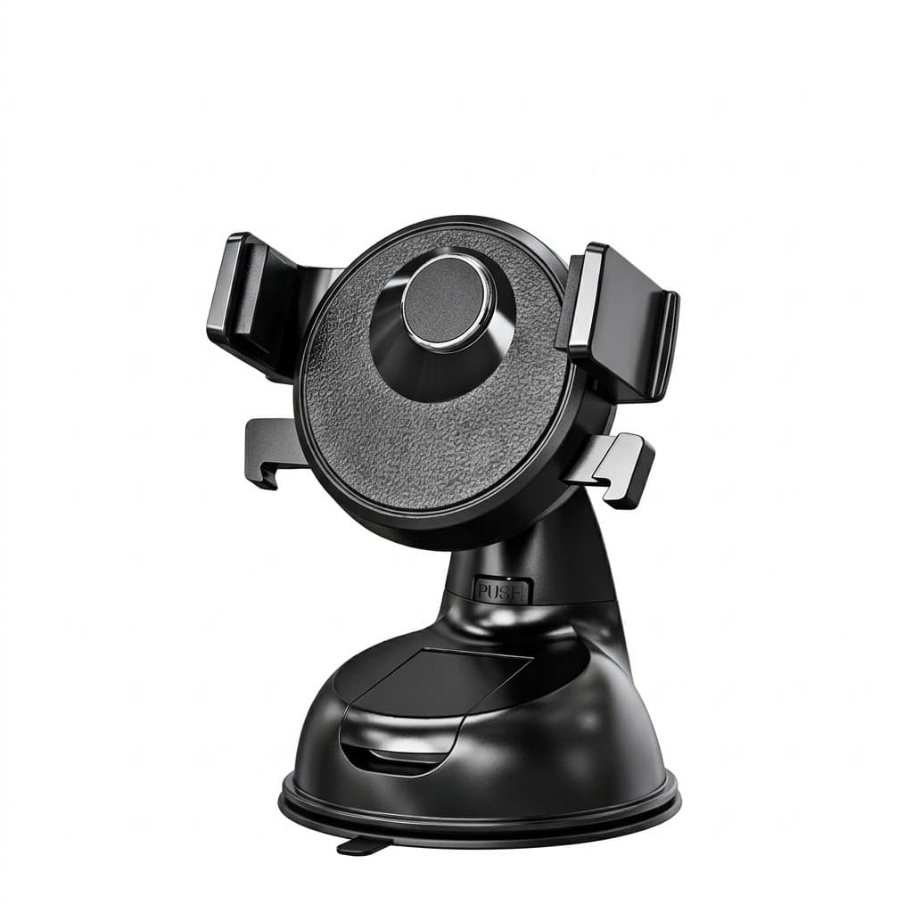 Suporte de Celular para Carro Ventosa Forte Rotação 360 Graus Universal Painel e Vidro para Uber 99
