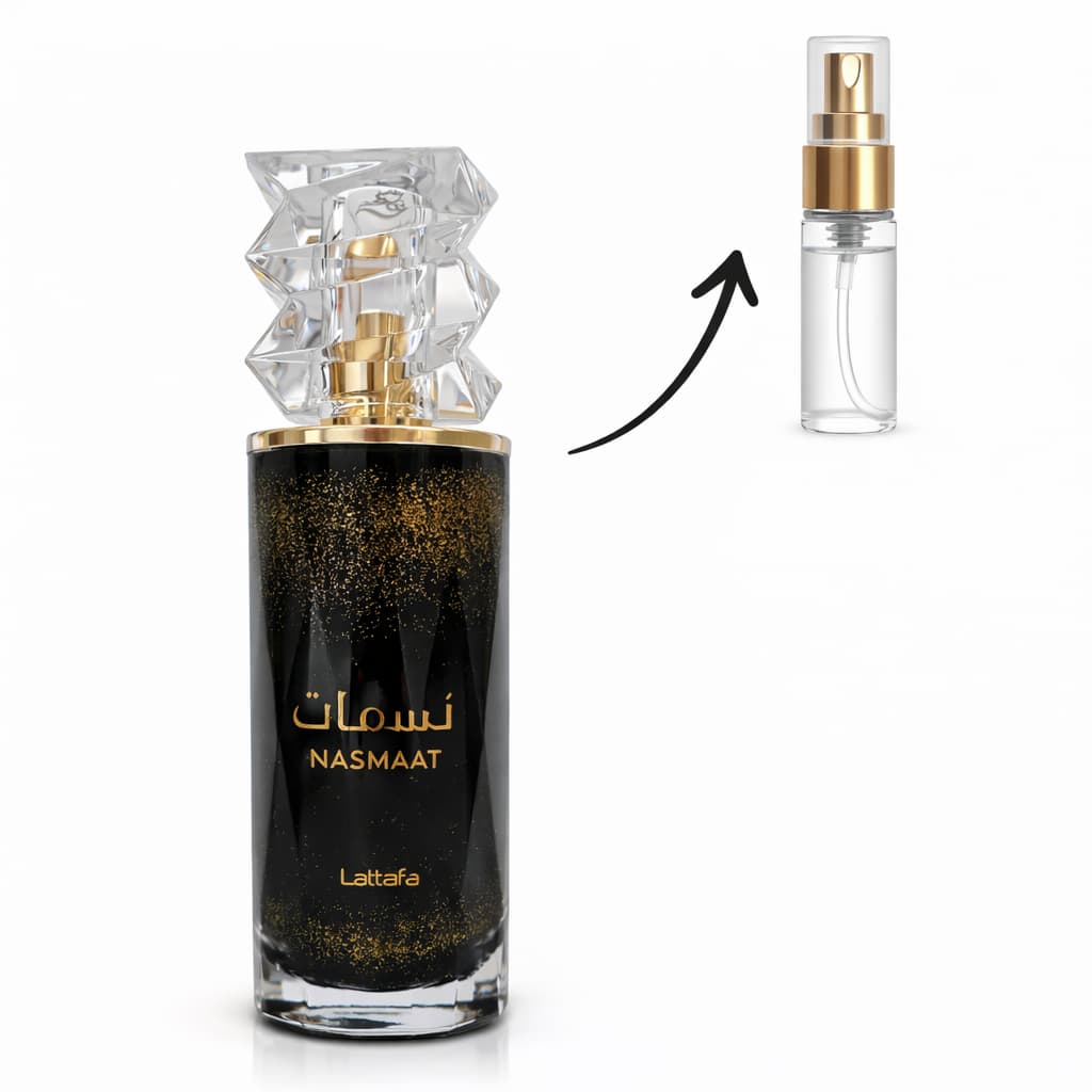 Perfume Nasmaat Lattafa Original Importado Árabe Feminino Intenso Marcante