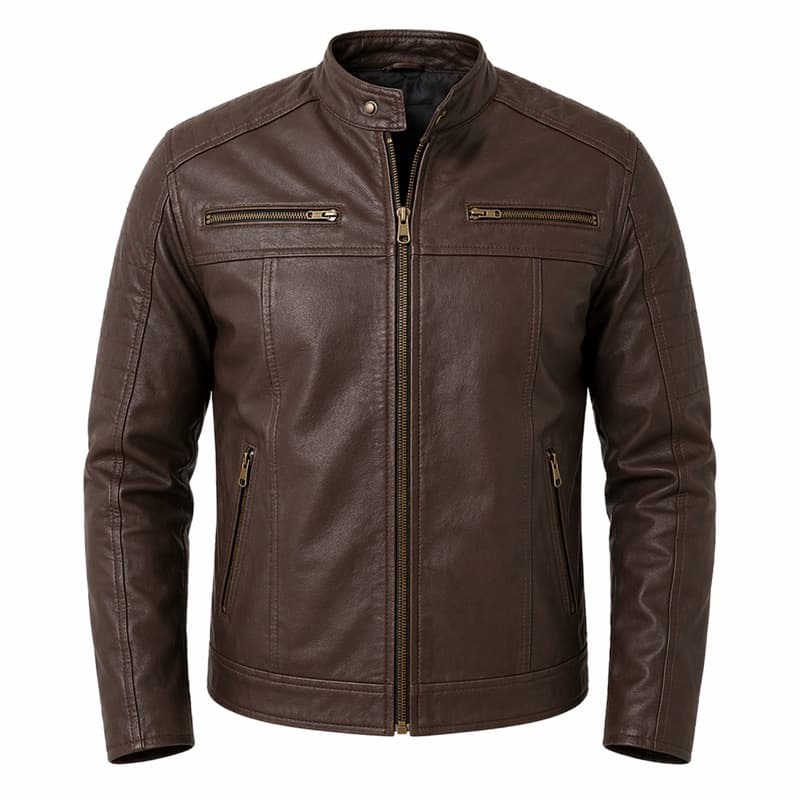 Jaqueta Masculina de Couro Bovino Legitimo - Modelo Vintage Vibe