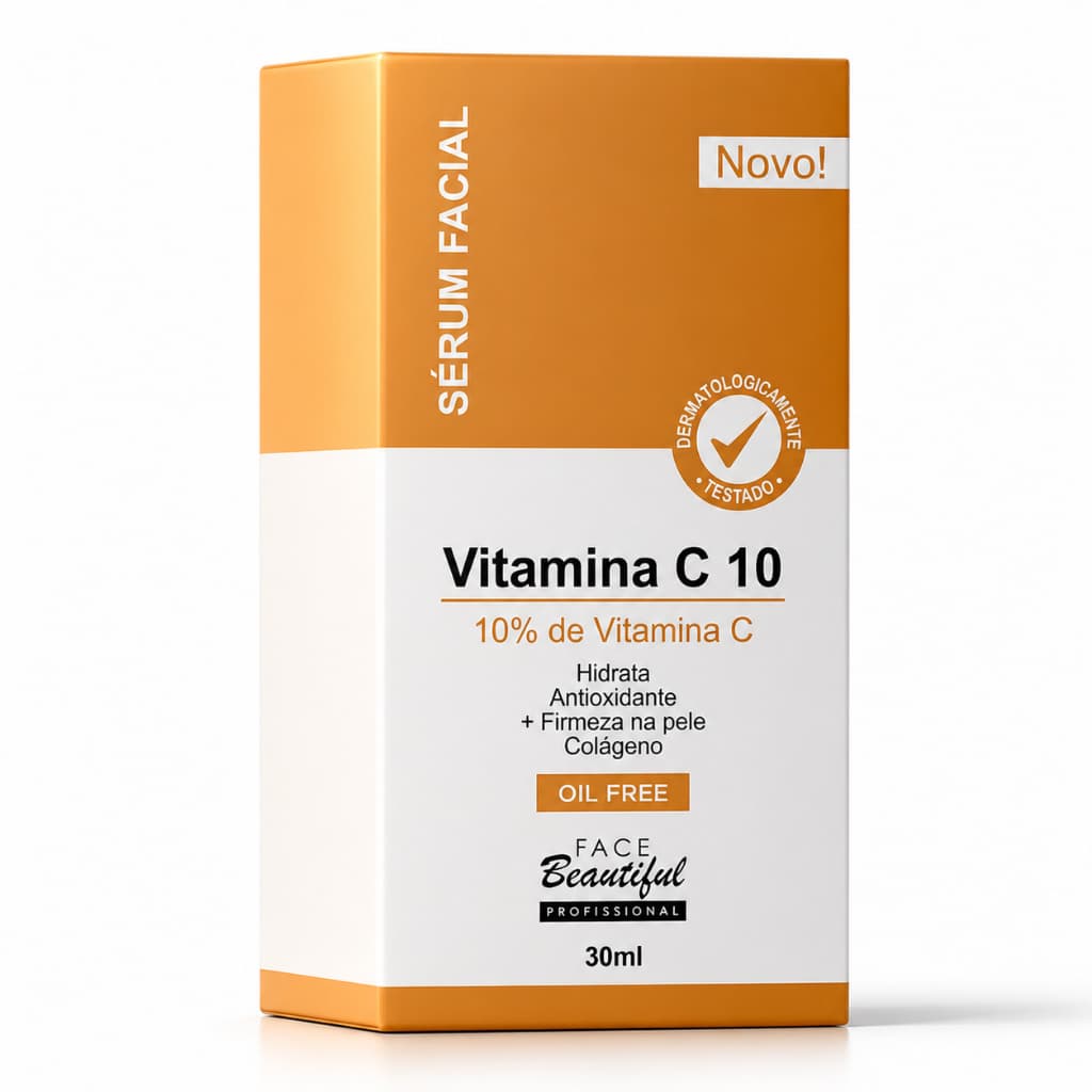 Sérum Facial Face Beautiful Vitamina C 10% Oil Free   30ml