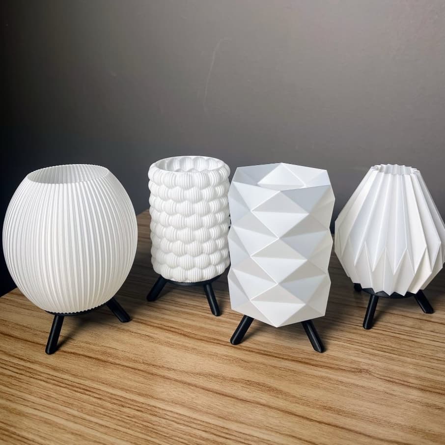 Luminária de mesa pequena sem fio + vela de led à bateria grátis / Iluminação decoração / abajur de led