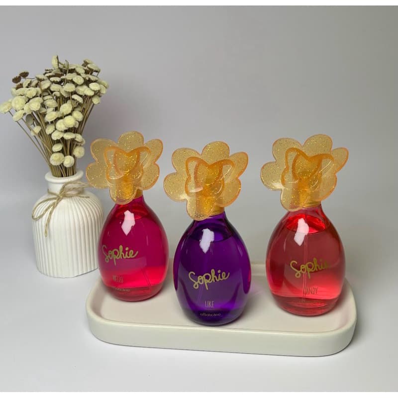 Sophie Hello, Like, Candy, Spider Gwen Colônia Infantil 100ml Shampoo e Condicionador, Loção Hidratante O Boticário