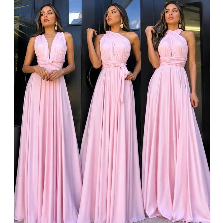vestido Longo Várias Formas Infinity Multiformas Multiuso Festas Casamento Madrinhas Formatura