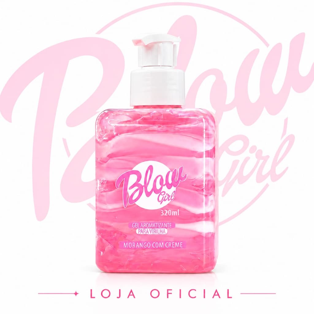 Blow Girl Hidratante Corporal Aveludado Bifásico Gel e Creme Morango Doce Pele Cheirosa Oficial